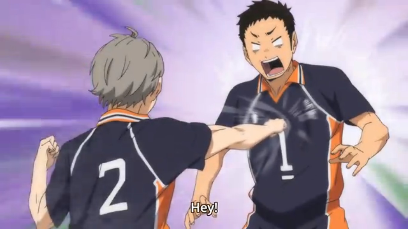 I was rewatching haikyuu and I saw the name of the episode lol : r